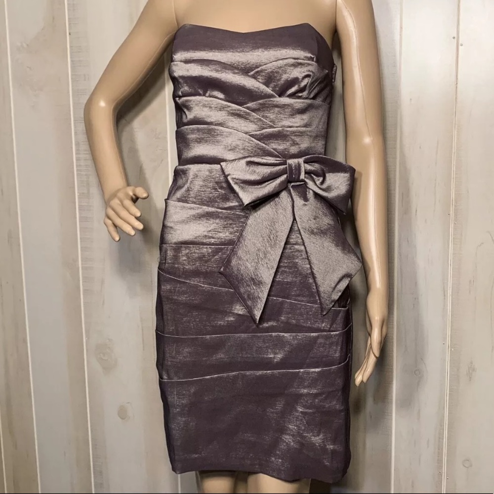 👑 TEEZE ME GRAY COCKTAIL DRESS SIZE 7